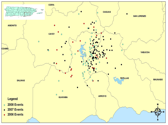 mapa de sismicidad